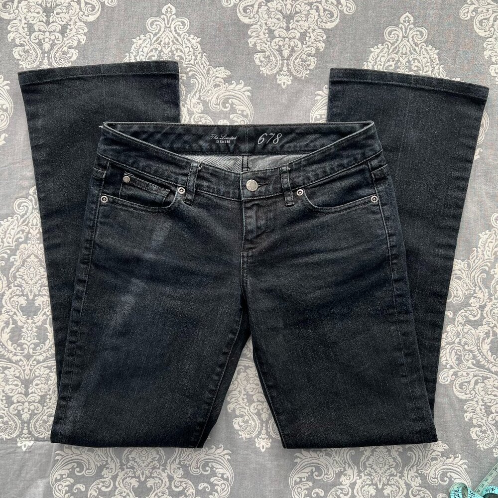 the limited dark wash bootcut jeans